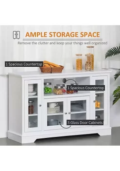 Best Pirce ✔️ HOMCOM Modern Sideboard Glass Door Storage Cabinet Console Table Buffet Server for Living Room Kitchen White ⭐ 10 Best Pirce ✔️ HOMCOM Modern Sideboard Glass Door Storage Cabinet Console Table Buffet Server for Living Room Kitchen White ⭐ -HOMCOM Sales Store Belk 2224