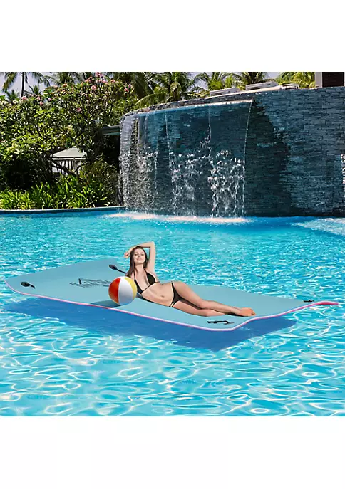 Hot Sale 🛒 HOMCOM 10' x 5' Foam Floating Water Pad Swim Mat Blue/White/Rose Red 🥰 6 Hot Sale 🛒 HOMCOM 10' x 5' Foam Floating Water Pad Swim Mat Blue/White/Rose Red 🥰 - Image 4