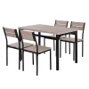 Brand new 🤩 HOMCOM 5 Piece Dining Table Furniture Set Modern Industrial Table with 4 Chairs for Dining Room Kitchen 🔔 1 Brand new 🤩 HOMCOM 5 Piece Dining Table Furniture Set Modern Industrial Table with 4 Chairs for Dining Room Kitchen 🔔 -HOMCOM Sales Store Belk 2261