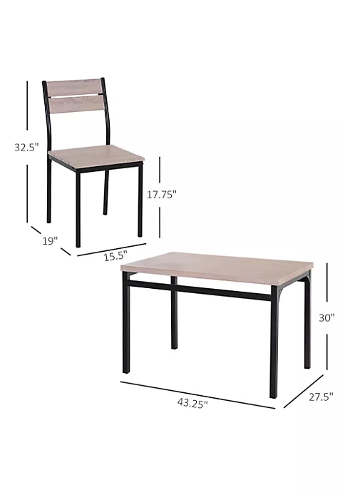 Brand new 🤩 HOMCOM 5 Piece Dining Table Furniture Set Modern Industrial Table with 4 Chairs for Dining Room Kitchen 🔔 4 Brand new 🤩 HOMCOM 5 Piece Dining Table Furniture Set Modern Industrial Table with 4 Chairs for Dining Room Kitchen 🔔 - Image 2