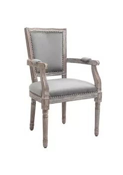 Cheap ❤️ HOMCOM Vintage Dining Chair with High Back Thick Sponge Padded Seat and Section Armrest with Wood Frame Grey ✨ -HOMCOM Sales Store Belk 2270