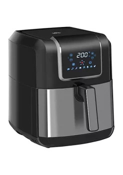 Best Pirce ✨ HOMCOM Air Fryer 1700W 6.9 Quart Air Fryers Oven with Digital Display 360 degree Air Circulation Adjustable Temperature Timer and Nonstick Basket for Oil Less or Low Fat Cooking Black 🧨