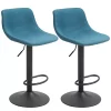 Outlet ๐ HOMCOM Swivel Bar Stools Set of 2 Bar Chairs Adjustable Height Barstools Padded with Back for Kitchen Counter and Home Bar Blue โจ 1 Outlet ๐ HOMCOM Swivel Bar Stools Set of 2 Bar Chairs Adjustable Height Barstools Padded with Back for Kitchen Counter and Home Bar Blue โจ -HOMCOM Sales Store Belk 2331