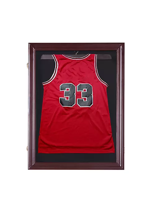 Best Sale ❤️ HOMCOM 35” x 26” UV Resistant Sports Jersey Frame Display Case Cherry Brown ⌛ 7 Best Sale ❤️ HOMCOM 35” x 26” UV Resistant Sports Jersey Frame Display Case Cherry Brown ⌛ - Image 5
