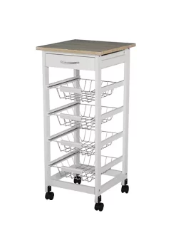 Best Sale 😉 HOMCOM 32.25" Wooden Rolling Kitchen Storage Cart on 360 degree Swivel Wheels with Ample Storage Space and Solid Structure White 🔥 10 Best Sale 😉 HOMCOM 32.25" Wooden Rolling Kitchen Storage Cart on 360 degree Swivel Wheels with Ample Storage Space and Solid Structure White 🔥 -HOMCOM Sales Store Belk 2379