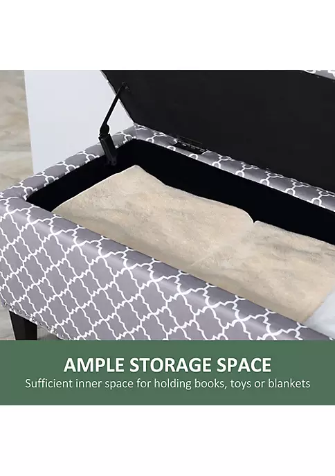 Top 10 ๐คฉ HOMCOM 42โ Faux Leather Storage Ottoman Bench Organizer Chest Rectangular Footstool with Hinged Lid for Living Room Entryway or Bedroom Cream White ๐ 6 Top 10 ๐คฉ HOMCOM 42โ Faux Leather Storage Ottoman Bench Organizer Chest Rectangular Footstool with Hinged Lid for Living Room Entryway or Bedroom Cream White ๐ - Image 4