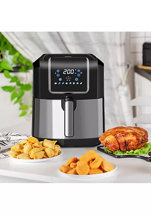 Best Pirce ✨ HOMCOM Air Fryer 1700W 6.9 Quart Air Fryers Oven with Digital Display 360 degree Air Circulation Adjustable Temperature Timer and Nonstick Basket for Oil Less or Low Fat Cooking Black 🧨 3 Best Pirce ✨ HOMCOM Air Fryer 1700W 6.9 Quart Air Fryers Oven with Digital Display 360 degree Air Circulation Adjustable Temperature Timer and Nonstick Basket for Oil Less or Low Fat Cooking Black 🧨 - Image 3