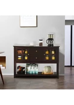 Best Pirce ⭐ HOMCOM Kitchen Sideboard Serving Buffet Cabinet Cupboard Console Table with Adjustable Shelves Glass Doors and 2 Drawers for Living Room Espresso ❤️ 9 Best Pirce ⭐ HOMCOM Kitchen Sideboard Serving Buffet Cabinet Cupboard Console Table with Adjustable Shelves Glass Doors and 2 Drawers for Living Room Espresso ❤️ -HOMCOM Sales Store Belk 253