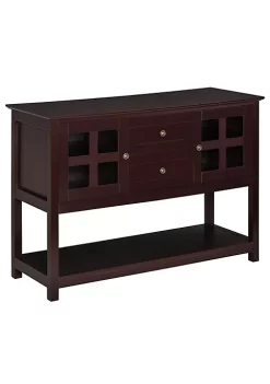 Best Pirce ⭐ HOMCOM Kitchen Sideboard Serving Buffet Cabinet Cupboard Console Table with Adjustable Shelves Glass Doors and 2 Drawers for Living Room Espresso ❤️ 11 Best Pirce ⭐ HOMCOM Kitchen Sideboard Serving Buffet Cabinet Cupboard Console Table with Adjustable Shelves Glass Doors and 2 Drawers for Living Room Espresso ❤️ -HOMCOM Sales Store Belk 255