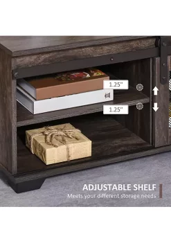 Promo โจ HOMCOM Farmhouse Coffee Table with Sliding Mesh Barn Door Storage Cabinet and Adjustable Shelves for Living Room Dark Brown ๐ 9 Promo โจ HOMCOM Farmhouse Coffee Table with Sliding Mesh Barn Door Storage Cabinet and Adjustable Shelves for Living Room Dark Brown ๐ -HOMCOM Sales Store Belk 258