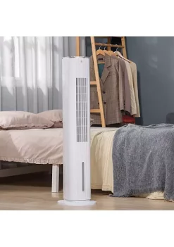 Top 10 😉 HOMCOM Portable Air Cooler Evaporative Ice Cooling Fan Water Conditioner Unit with 3 Modes 3 Speed Remote Control Timer Oscillating for Home Quiet Bedroom White 🛒 -HOMCOM Sales Store Belk 280