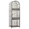 Budget ๐ HOMCOM 45 Bottle Wrought Iron Wine Rack Jail with Lock Antique Bronze ๐ 2 Budget ๐ HOMCOM 45 Bottle Wrought Iron Wine Rack Jail with Lock Antique Bronze ๐ -HOMCOM Sales Store Belk 281