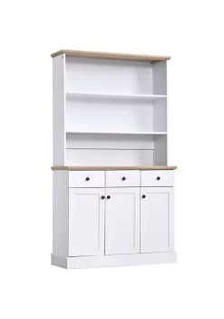 New ๐ HOMCOM 71" Buffet with Hutch Kitchen Pantry Cabinet Bookcase with Drawers and Shelves for Living Room White โ๏ธ 11 New ๐ HOMCOM 71" Buffet with Hutch Kitchen Pantry Cabinet Bookcase with Drawers and Shelves for Living Room White โ๏ธ -HOMCOM Sales Store Belk 302