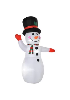 Promo 🎁 HOMCOM 8ft 🎄 Christmas Inflatable Snowman Outdoor Blow Up Yard Decoration with LED Lights Display 🥰 -HOMCOM Sales Store Belk 339