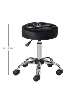 Best Pirce โญ HOMCOM Round Vanity Stool with Height Adjustable Lift Luxury Style Upholstery and Swivel Seat and Wheels Black ๐ 10 Best Pirce โญ HOMCOM Round Vanity Stool with Height Adjustable Lift Luxury Style Upholstery and Swivel Seat and Wheels Black ๐ -HOMCOM Sales Store Belk 418