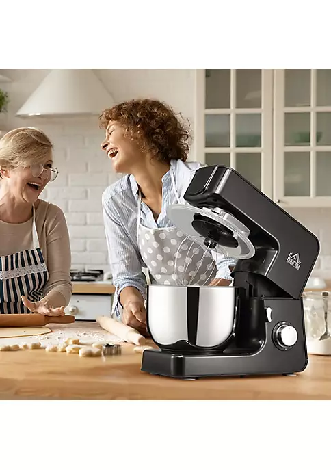 Coupon ๐ HOMCOM 6 Qt Stand Mixer with 6+1P Speed 600W Tilt Head Kitchen Electric Mixer with Stainless Steel Beater Dough Hook and Whisk for Baking Bread Cakes and Cookies Black ๐คฉ 5 Coupon ๐ HOMCOM 6 Qt Stand Mixer with 6+1P Speed 600W Tilt Head Kitchen Electric Mixer with Stainless Steel Beater Dough Hook and Whisk for Baking Bread Cakes and Cookies Black ๐คฉ - Image 3