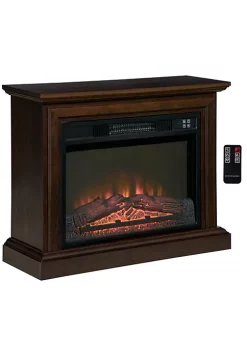 Cheap 🥰 HOMCOM 31" Electric Fireplace with Dimmable Flame Effect and Mantel Freestanding Space Heater with Log Hearth and Remote Control 1400W Brown 😍