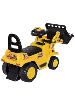Brand new 🎁 HOMCOM Ride On Toy Bulldozer with Bucket Horn Steering Wheel for Toddlers Yellow ✨ -HOMCOM Sales Store Belk 458