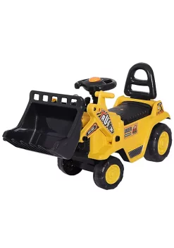 Brand new 🎁 HOMCOM Ride On Toy Bulldozer with Bucket Horn Steering Wheel for Toddlers Yellow ✨ -HOMCOM Sales Store Belk 460