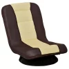 New ⌛ HOMCOM 360 Degree Swivel Game Chair Folding Floor Sofa 5 Position Adjustable Lazy Chair Beige 💯 -HOMCOM Sales Store Belk 480