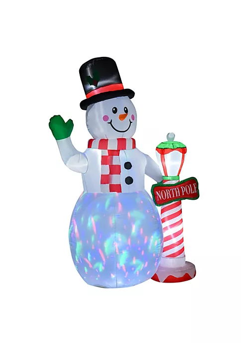 Flash Sale โ HOMCOM 8ft ๐ Christmas Inflatable Snowman with North Pole Sign Outdoor Blow Up Yard Decoration with LED Lights Display ๐ฅ 7 Flash Sale โ HOMCOM 8ft ๐ Christmas Inflatable Snowman with North Pole Sign Outdoor Blow Up Yard Decoration with LED Lights Display ๐ฅ - Image 5
