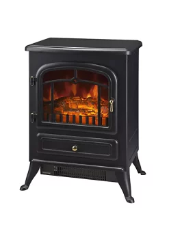Coupon ⌛ HOMCOM Electric Fireplace Heater Freestanding Fireplace Stove with Realistic LED Log Flames and Overheating Safety Protection 750/1500W Black ❤️