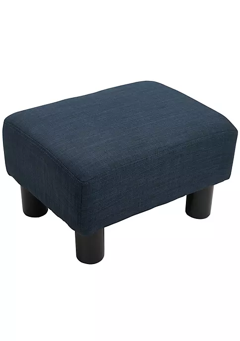Cheap 🤩 HOMCOM 16” Cube Modern Linen Fabric Pouf Footrest Ottoman Dark Blue 🤩 3 Cheap 🤩 HOMCOM 16” Cube Modern Linen Fabric Pouf Footrest Ottoman Dark Blue 🤩