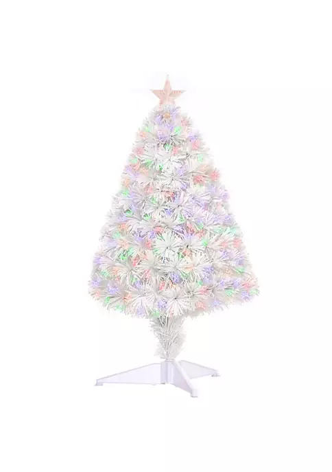 Cheap ๐ HOMCOM 2ft Tall Pre Lit Douglas Fir Tabletop Artificial โ Christmas Tree with Realistic Branches Fiber Optic LED Lights and 85 Tips White ๐ 4 Cheap ๐ HOMCOM 2ft Tall Pre Lit Douglas Fir Tabletop Artificial โ Christmas Tree with Realistic Branches Fiber Optic LED Lights and 85 Tips White ๐ - Image 2