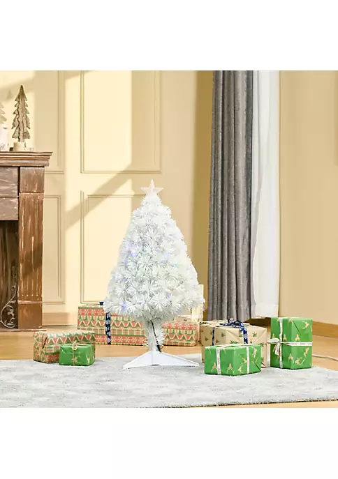 Cheap ๐ HOMCOM 2ft Tall Pre Lit Douglas Fir Tabletop Artificial โ Christmas Tree with Realistic Branches Fiber Optic LED Lights and 85 Tips White ๐ 5 Cheap ๐ HOMCOM 2ft Tall Pre Lit Douglas Fir Tabletop Artificial โ Christmas Tree with Realistic Branches Fiber Optic LED Lights and 85 Tips White ๐ - Image 3