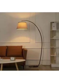 Best reviews of ⭐ HOMCOM Arched Floor Lamp Modern Standing Lamp with Foot Switch & Metal Base Corner Reading Lamps Tall Pole Light for Office Bedroom Living Room Grey 🌟 -HOMCOM Sales Store Belk 522