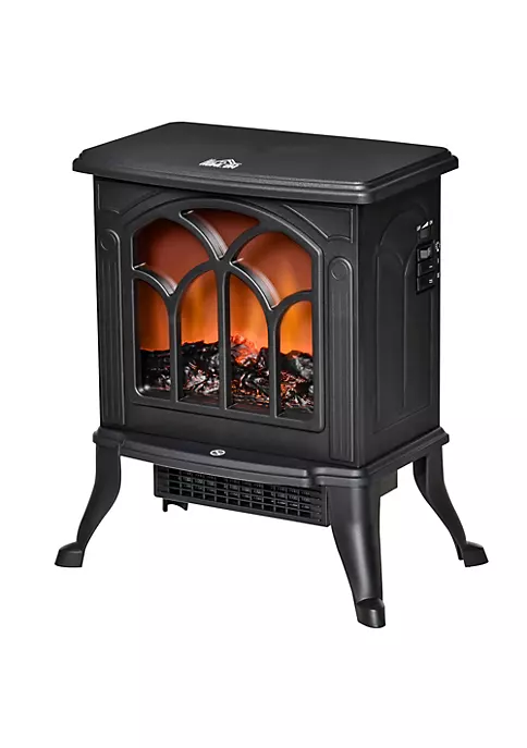 Brand new โจ HOMCOM Freestanding Electric Fireplace Stove Space Heater with Realistic Flame Effect Adjustable Temperature and Overheat Protection 750W/1500W Black ๐ 4 Brand new โจ HOMCOM Freestanding Electric Fireplace Stove Space Heater with Realistic Flame Effect Adjustable Temperature and Overheat Protection 750W/1500W Black ๐ - Image 2