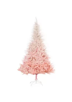 Hot Sale 🧨 HOMCOM 6ft Unlit Spruce Artificial 🎄 Christmas Tree with Realistic Branches and 800 Tips Pink 🛒 -HOMCOM Sales Store Belk 551