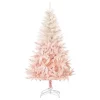 Best deal 💯 HOMCOM 7ft Unlit Spruce Artificial 🎁 Christmas Tree with Realistic Branches and 1000 Tips Pink 👏 -HOMCOM Sales Store Belk 567