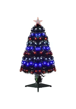 Coupon ๐คฉ HOMCOM 3ft Tall Pre Lit Douglas Fir Artificial ๐
Christmas Tree with Realistic Branches 90 Multi Color LED Lights Fiber Optics and 90 Tips Black ๐ฅฐ