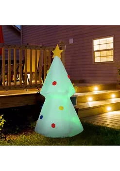 Coupon 🛒 HOMCOM 6ft ❄ Christmas Inflatable Glowing ❄ Christmas Tree Outdoor Blow Up Yard Decoration with LED Lights Display 🎁 -HOMCOM Sales Store Belk 586