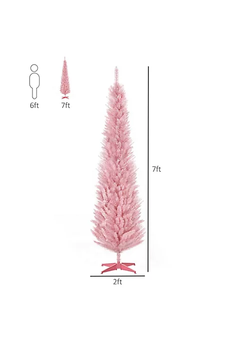 Flash Sale โ๏ธ HOMCOM 7ft Unlit Artificial ๐
Christmas Tree Slim Noble Fir with Realistic Branches and 499 Tips Pink โ 6 Flash Sale โ๏ธ HOMCOM 7ft Unlit Artificial ๐
Christmas Tree Slim Noble Fir with Realistic Branches and 499 Tips Pink โ - Image 4