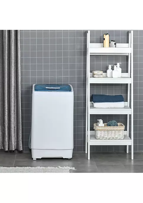 Wholesale 🛒 HOMCOM 2 In 1 Washing Machine and Spin Dryer Automatic Portable Washer with Wheels 10 Lb. Capacity and 8 Programs for Apartment Dorm or RVs White 👏 6 Wholesale 🛒 HOMCOM 2 In 1 Washing Machine and Spin Dryer Automatic Portable Washer with Wheels 10 Lb. Capacity and 8 Programs for Apartment Dorm or RVs White 👏 - Image 4