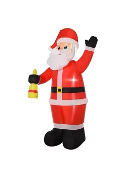 Best reviews of ✔️ HOMCOM 8ft 🎅 Christmas Inflatable Santa Claus Ringing Bell Outdoor Blow Up Yard Decoration with LED Lights Display ❤️ -HOMCOM Sales Store Belk 636