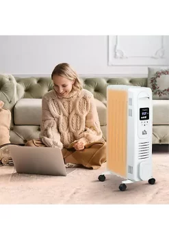 Best Pirce 😍 HOMCOM 1500W Digital Oil Filled Radiator Heater with 3 Heat Settings Portable Electric Space Heater with LED Display Timer Safety Cut Off and Remote Control White 👏 10 Best Pirce 😍 HOMCOM 1500W Digital Oil Filled Radiator Heater with 3 Heat Settings Portable Electric Space Heater with LED Display Timer Safety Cut Off and Remote Control White 👏 -HOMCOM Sales Store Belk 673