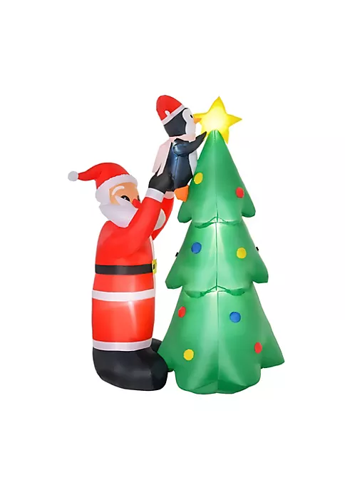 Best Pirce ๐ HOMCOM 6ft ๐ Christmas Inflatable Santa and Penguin Decorating a ๐ Christmas Tree Outdoor Blow Up Yard Decoration with LED Lights Display ๐งจ 7 Best Pirce ๐ HOMCOM 6ft ๐ Christmas Inflatable Santa and Penguin Decorating a ๐ Christmas Tree Outdoor Blow Up Yard Decoration with LED Lights Display ๐งจ - Image 5