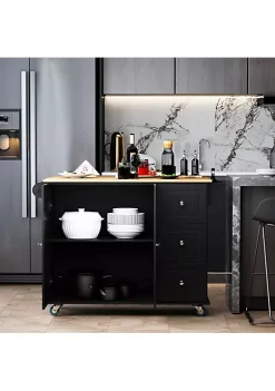Flash Sale β HOMCOM Mobile Kitchen Island Storage Trolley Cart on Wheels with Dropleaf Top Towel/Spice Rack 3 Drawers 2 Door Cabinet Black π 10 Flash Sale β HOMCOM Mobile Kitchen Island Storage Trolley Cart on Wheels with Dropleaf Top Towel/Spice Rack 3 Drawers 2 Door Cabinet Black π -HOMCOM Sales Store Belk 720