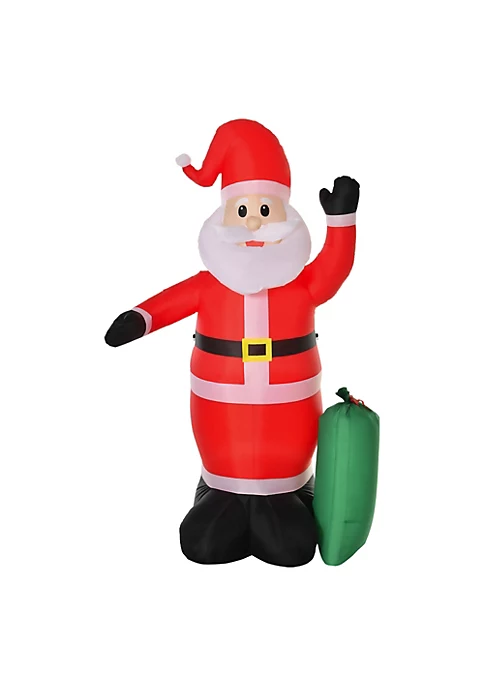 Best deal 🥰 HOMCOM 8ft 🎄 Christmas Inflatable Santa Claus with Toy Bag Outdoor Blow Up Yard Decoration with LED Lights Display 💯 4 Best deal 🥰 HOMCOM 8ft 🎄 Christmas Inflatable Santa Claus with Toy Bag Outdoor Blow Up Yard Decoration with LED Lights Display 💯 - Image 2