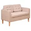 Deals โค๏ธ HOMCOM Modern 2 Seater Loveseat Button Tufted Fabric Couch with Storage Chest Cushions and Rubberwood Legs for Living Room Light Brown ๐ 2 Deals โค๏ธ HOMCOM Modern 2 Seater Loveseat Button Tufted Fabric Couch with Storage Chest Cushions and Rubberwood Legs for Living Room Light Brown ๐ -HOMCOM Sales Store Belk 727