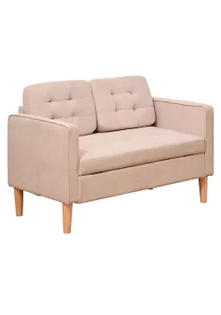 Deals โค๏ธ HOMCOM Modern 2 Seater Loveseat Button Tufted Fabric Couch with Storage Chest Cushions and Rubberwood Legs for Living Room Light Brown ๐ 11 Deals โค๏ธ HOMCOM Modern 2 Seater Loveseat Button Tufted Fabric Couch with Storage Chest Cushions and Rubberwood Legs for Living Room Light Brown ๐ -HOMCOM Sales Store Belk 731