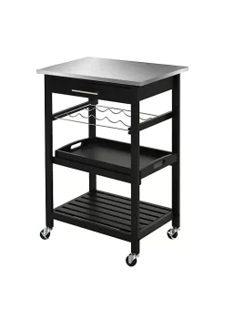 Flash Sale ๐ HOMCOM Kitchen island Cart Rolling Trolley Utility Serving Cart with Stainless Steel Tabletop Wine Rack and Drawer โ 11 Flash Sale ๐ HOMCOM Kitchen island Cart Rolling Trolley Utility Serving Cart with Stainless Steel Tabletop Wine Rack and Drawer โ -HOMCOM Sales Store Belk 786