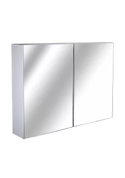 Outlet 😍 HOMCOM Double Door Wall Mounted Bathroom Mirror Medicine Cabinet with Modern Design Large Storage and Quiet Hinges 😀