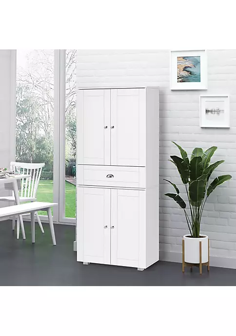 Best deal 🥰 HOMCOM 71" Freestanding Kitchen Pantry Cabinet with 2 Large Double Door Cabinets and 1 Center Drawer White 🥰 6 Best deal 🥰 HOMCOM 71" Freestanding Kitchen Pantry Cabinet with 2 Large Double Door Cabinets and 1 Center Drawer White 🥰 - Image 4