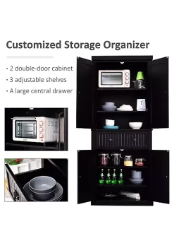 Coupon ๐ฅ HOMCOM 72" Traditional Freestanding Kitchen Pantry Cabinet Cupboard with Doors and 3 Adjustable Shelves Black ๐ 9 Coupon ๐ฅ HOMCOM 72" Traditional Freestanding Kitchen Pantry Cabinet Cupboard with Doors and 3 Adjustable Shelves Black ๐ -HOMCOM Sales Store Belk 850