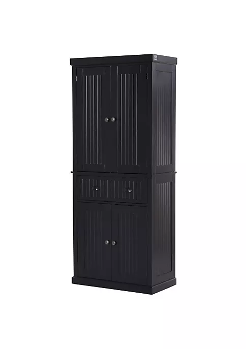 Coupon ๐ฅ HOMCOM 72" Traditional Freestanding Kitchen Pantry Cabinet Cupboard with Doors and 3 Adjustable Shelves Black ๐ 7 Coupon ๐ฅ HOMCOM 72" Traditional Freestanding Kitchen Pantry Cabinet Cupboard with Doors and 3 Adjustable Shelves Black ๐ - Image 5