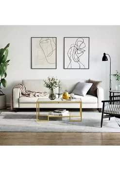 Best Pirce ๐ฏ HOMCOM Minimalist Art Deco Coffee Table with Laminate Marble Print Table Top and Underneath Storage Shelf White and Gold ๐ 9 Best Pirce ๐ฏ HOMCOM Minimalist Art Deco Coffee Table with Laminate Marble Print Table Top and Underneath Storage Shelf White and Gold ๐ -HOMCOM Sales Store Belk 886